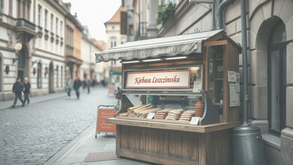 Jakie są dostępne punkty sprzedaży kiełbasek leszczyńskich w Krakowie?