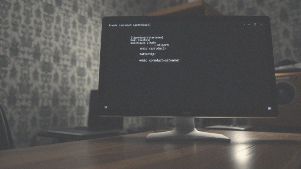 Jak sprawdzić model laptopa w CMD?