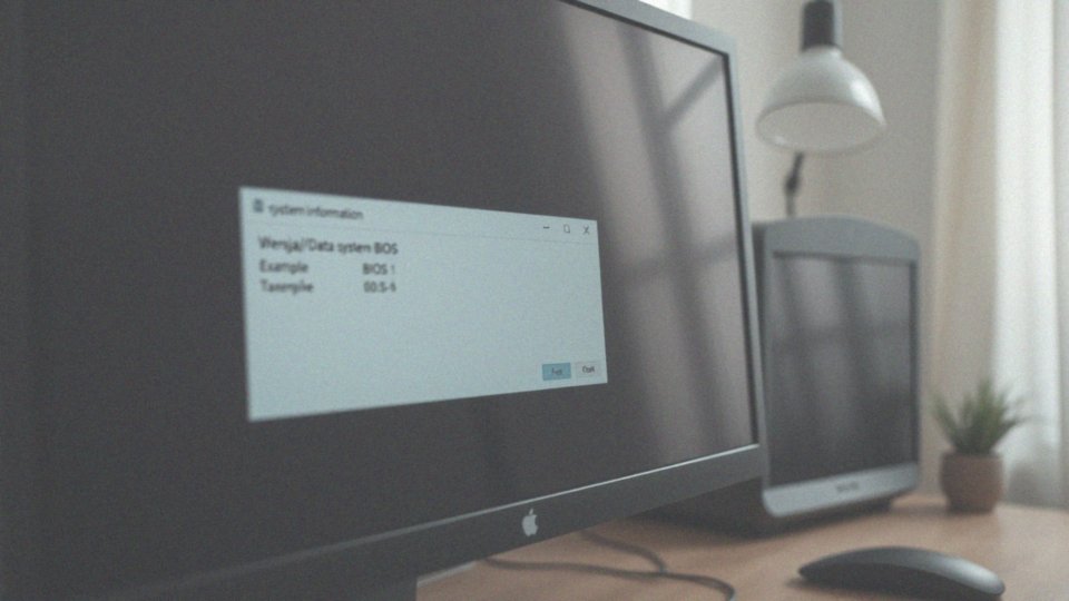 Jak używać polecenia msinfo32 do sprawdzenia wersji BIOS?