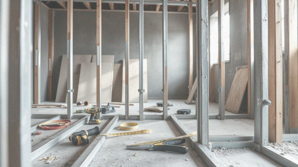 Jakie materiały i narzędzia są potrzebne do wykonania stelażu pod regipsy?