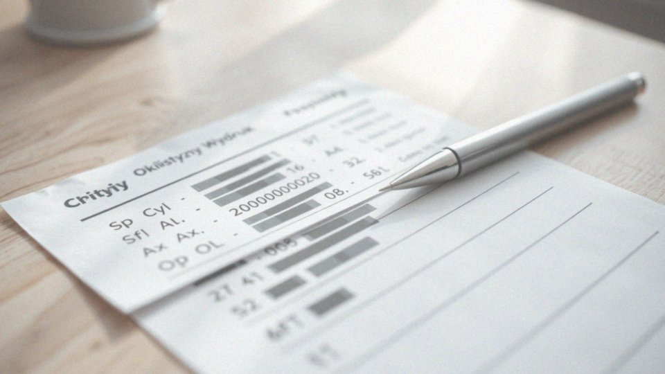 Jakie są kluczowe parametry na wydruku okulistycznym?